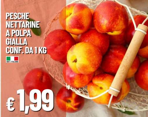 Pesche Nettarine a Polpa Gialla