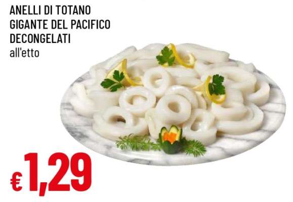 ANELLI DI TOTANO GIGANTE DEL PACIFICO DECONGELATI