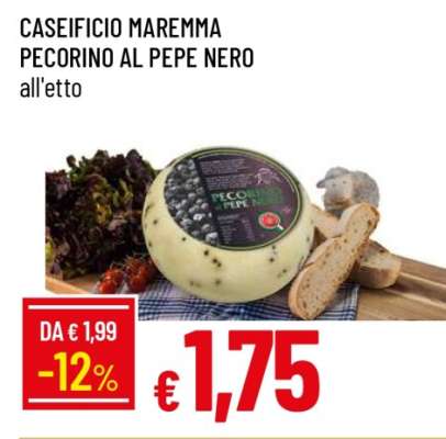 CASEIFICIO MAREMMA PECORINO AL PEPE NERO
