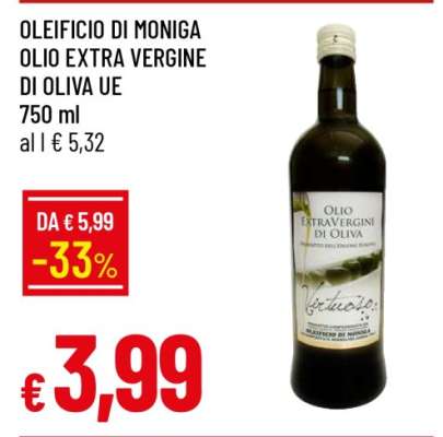 OLEIFICIO DI MONIGA OLIO EXTRA VERGINE DI OLIVA UE