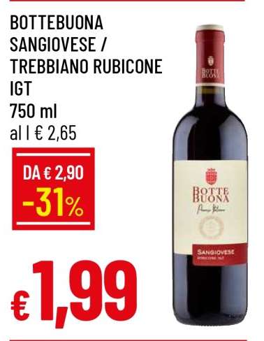 BOTTEBUONA SANGIOVESE / TREBBIANO RUBICONE IGT