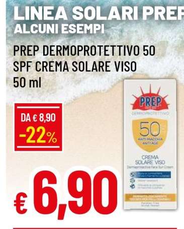PREP DERMOPROTETTIVO 50 SPF CREMA SOLARE VISO