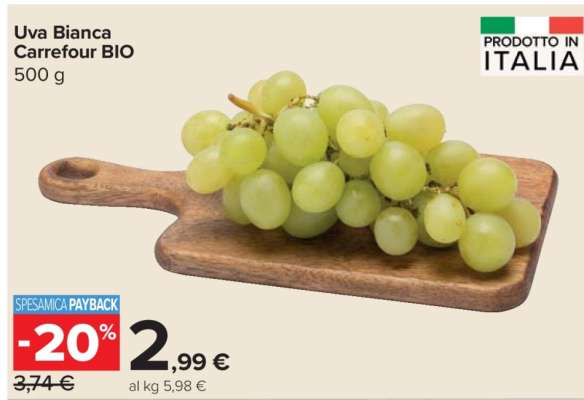 Uva Bianca Carrefour BIO
