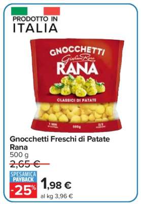 Gnocchetti Freschi di Patate Rana