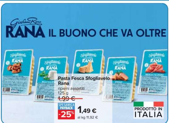 Pasta Fresca Sfogliavelo Rana