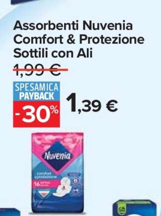 Assorbenti Nuvenia Comfort & Protezione Sottili con Ali