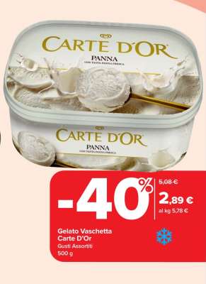 Gelato Vaschetta Carte D’Or