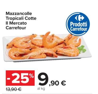 Mazzancolle Tropicali Cotte Il Mercato Carrefour