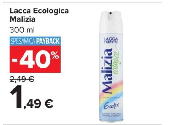 LACCA ECOLOGICA MALIZIA
