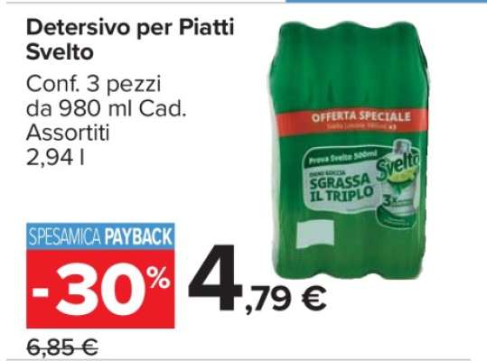 Detersivo per Piatti Svelto