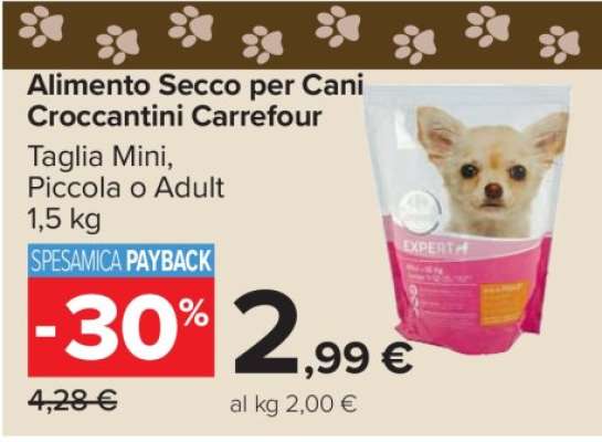 Alimento Secco per Cani Croccantini Carrefour