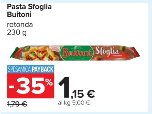 Pasta Sfoglia Buitoni