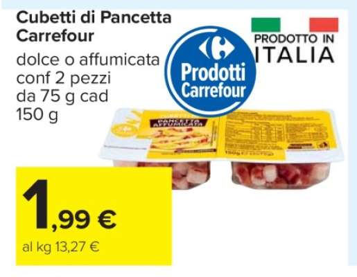 Cubetti di Pancetta Carrefour