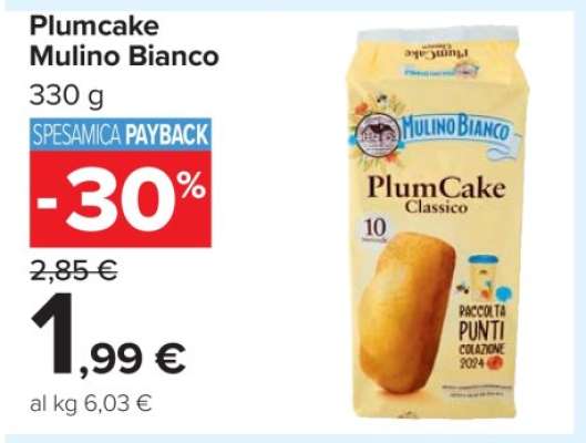 Plumcake Mulino Bianco