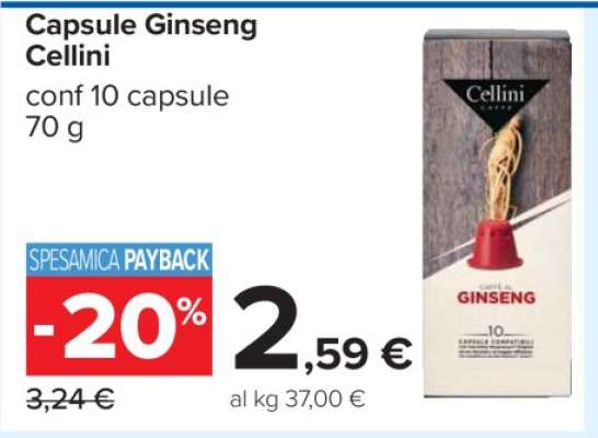 Capsule Ginseng Cellini