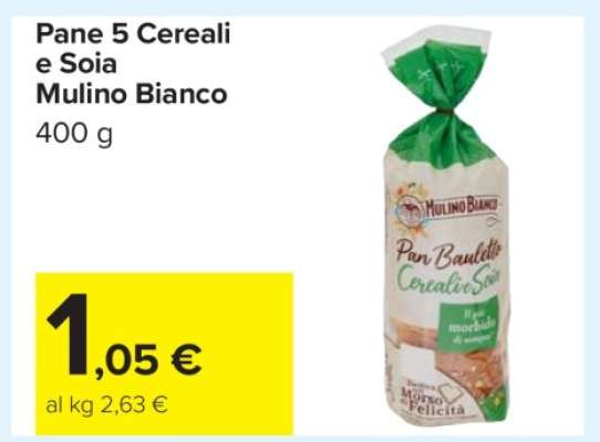 Pane 5 Cereali e Soia Mulino Bianco