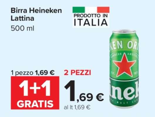 Birra Heineken Lattina