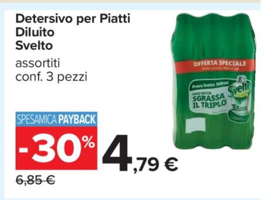 Detersivo per Piatti Diluito Svelto