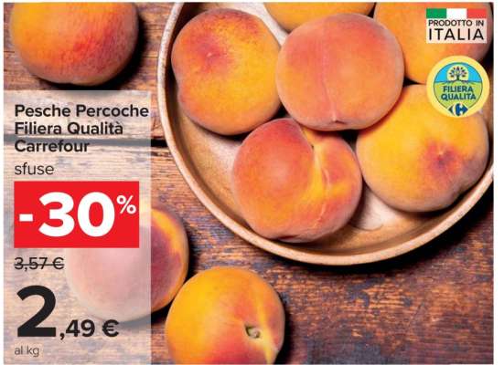 Pesche Percoche Filiera Qualità Carrefour