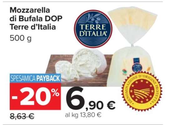 Mozzarella di Bufala DOP Terre d’Italia