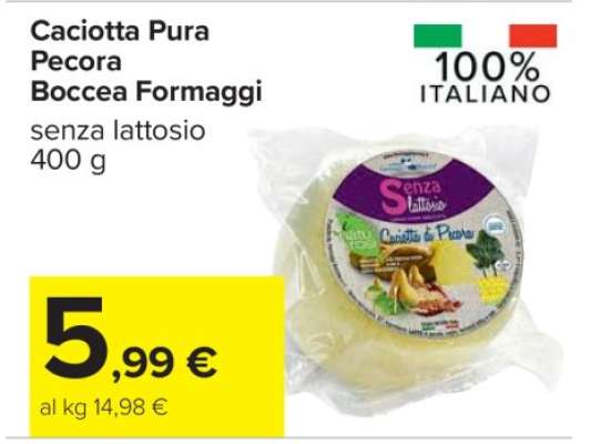 Caciotta Pura Pecora Boccea Formaggi