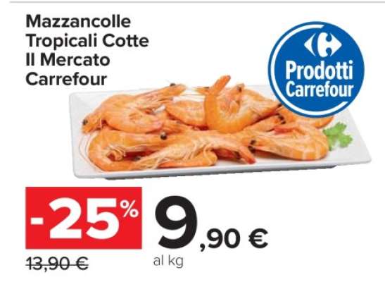Mazzancolle Tropicali Cotte Il Mercato Carrefour