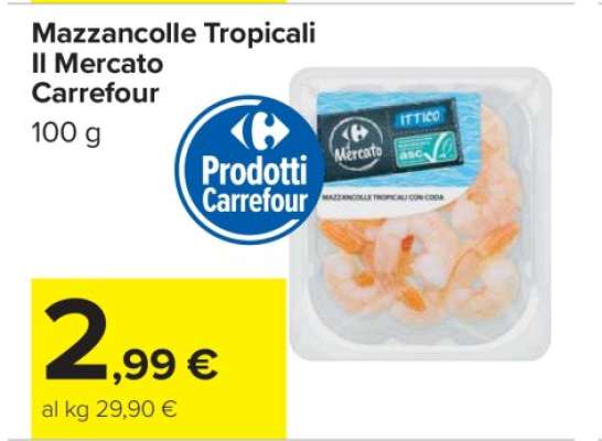 Mazzancolle Tropicali Il Mercato Carrefour