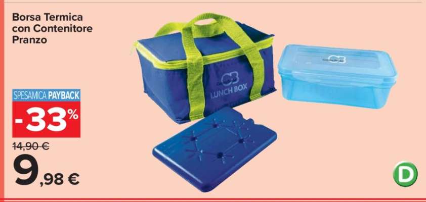 Borsa Termica con Contenitore Pranzo
