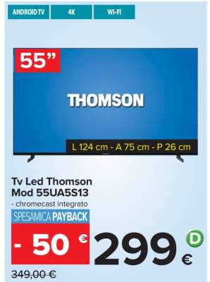 Tv Led Thomson Mod 55UA5S13