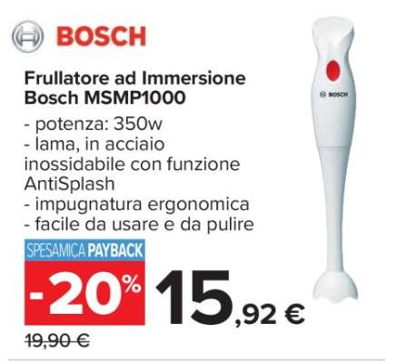 Frullatore ad Immersione Bosch MSMP1000