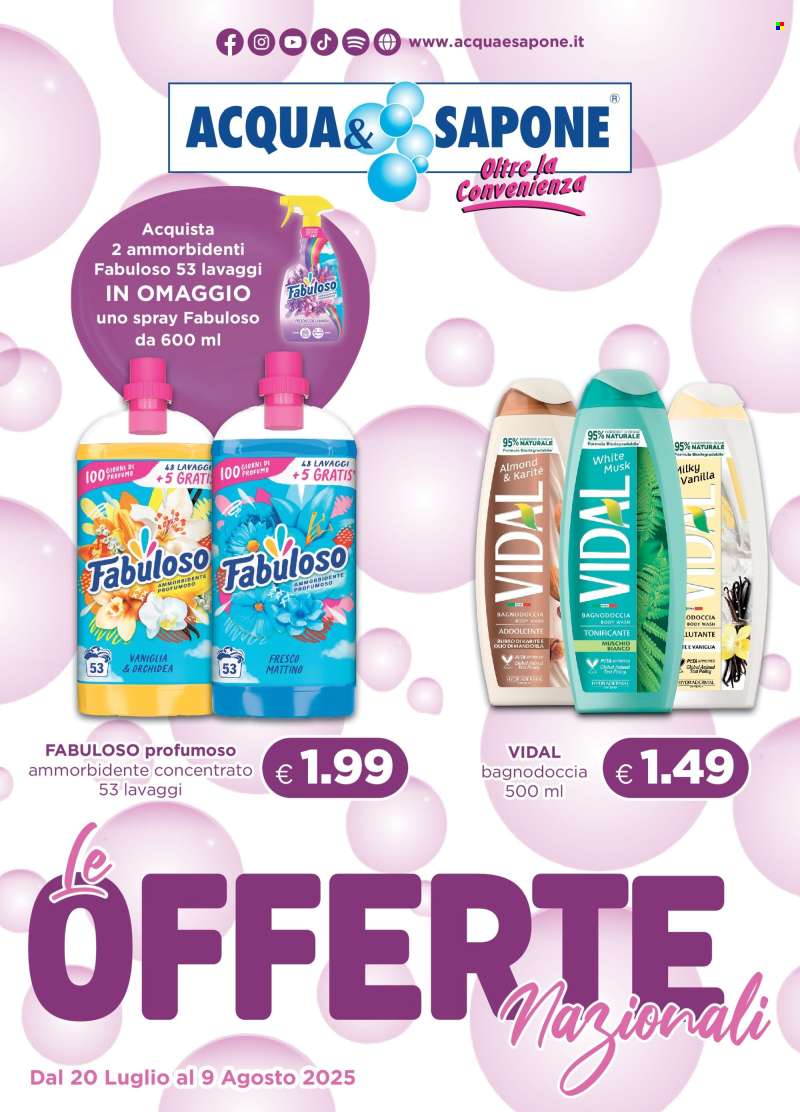Volantino Acqua & Sapone - 20/7/2025 - 9/8/2025.
