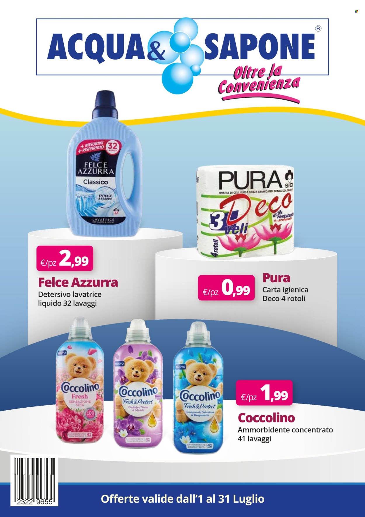 Volantino Acqua & Sapone - 1/7/2025 - 31/7/2025. Pagina 1