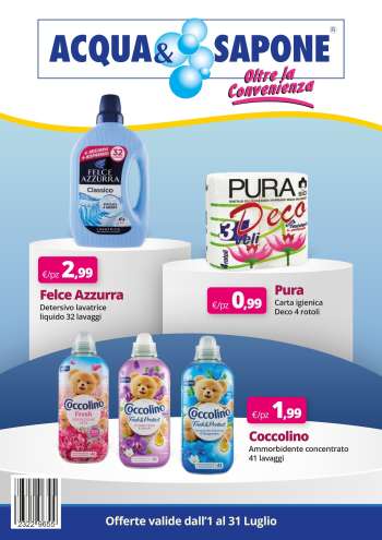 Volantino Acqua & Sapone - 1/7/2025 - 31/7/2025.