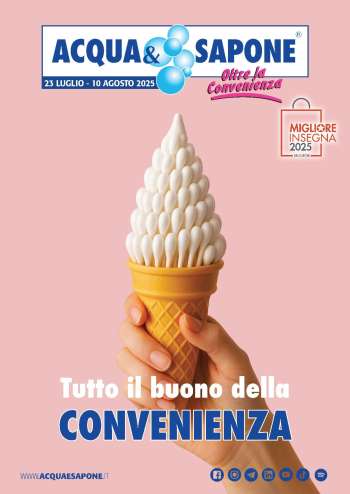 Volantino Acqua & Sapone - 23/7/2025 - 10/8/2025.