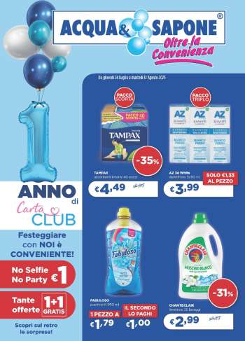 Volantino Acqua & Sapone - 24/7/2025 - 12/8/2025.