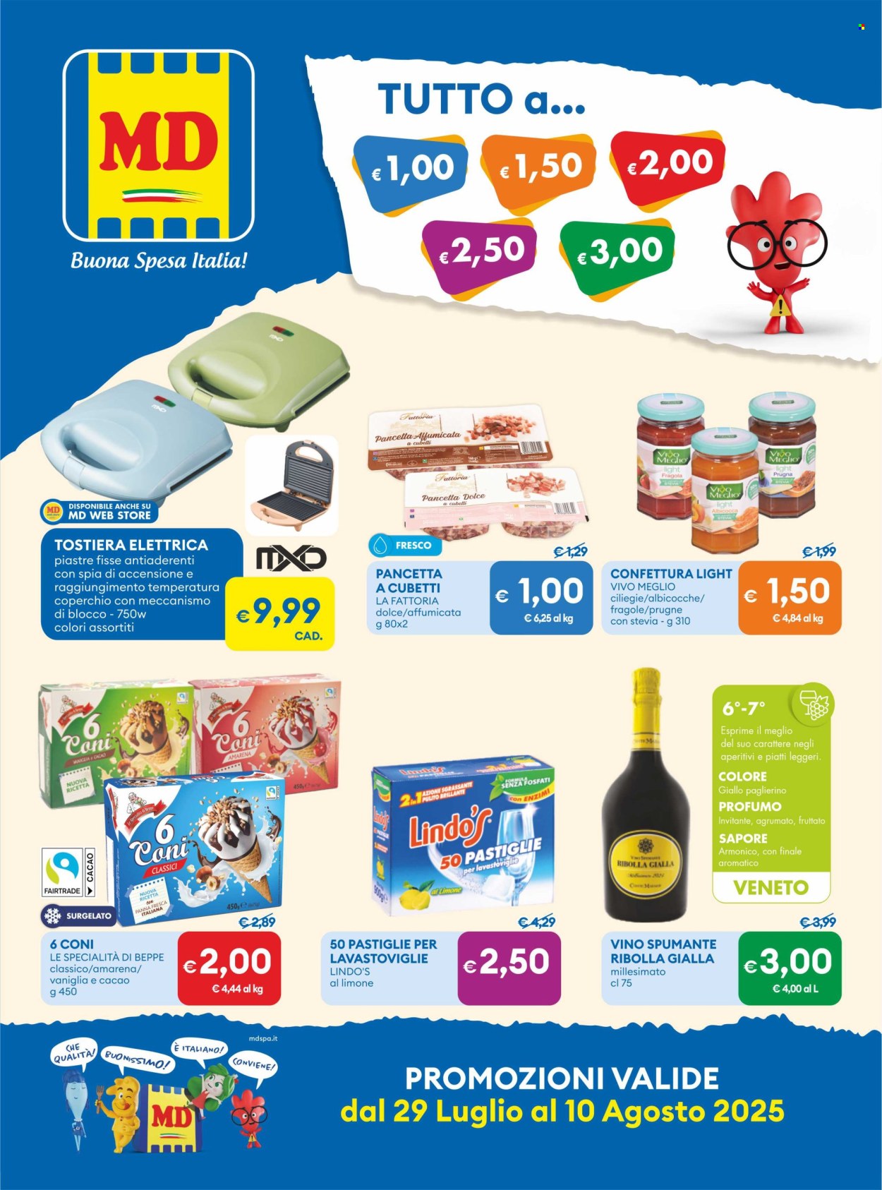 Volantino MD Discount - 29/7/2025 - 10/8/2025. Pagina 1