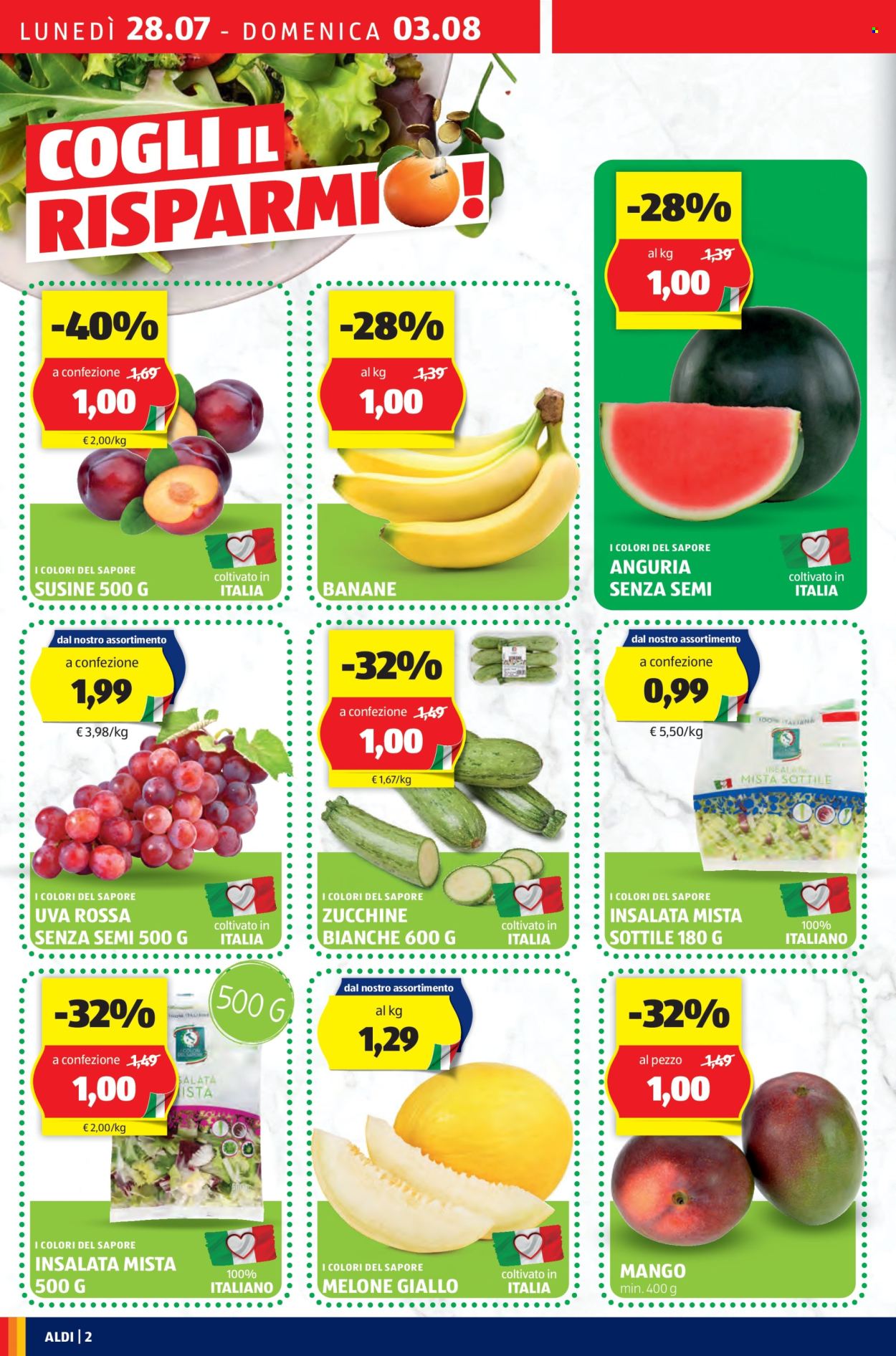 Volantino Aldi - 28/7/2025 - 3/8/2025. Pagina 2