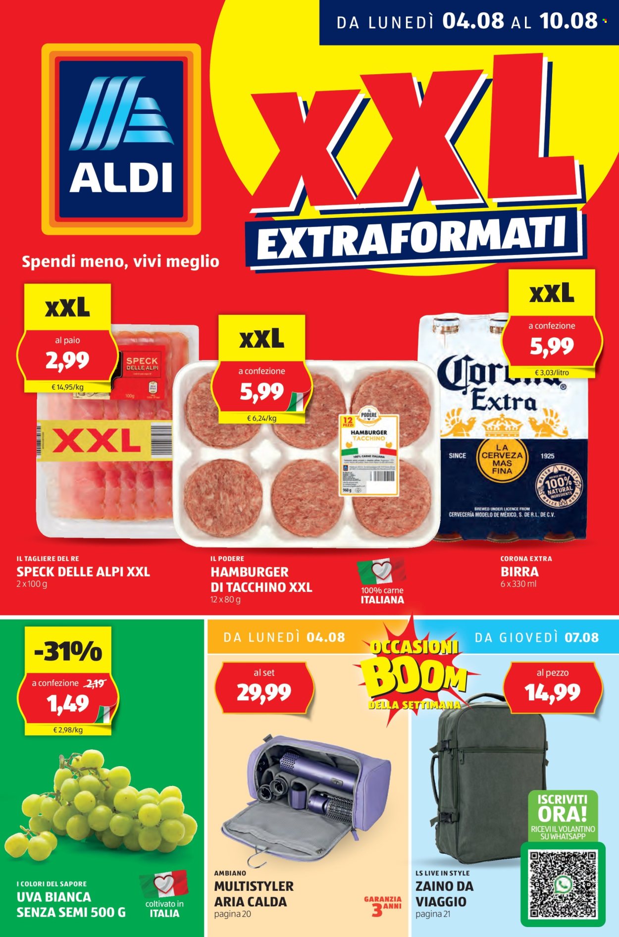 Volantino Aldi - 4/8/2025 - 10/8/2025. Pagina 1