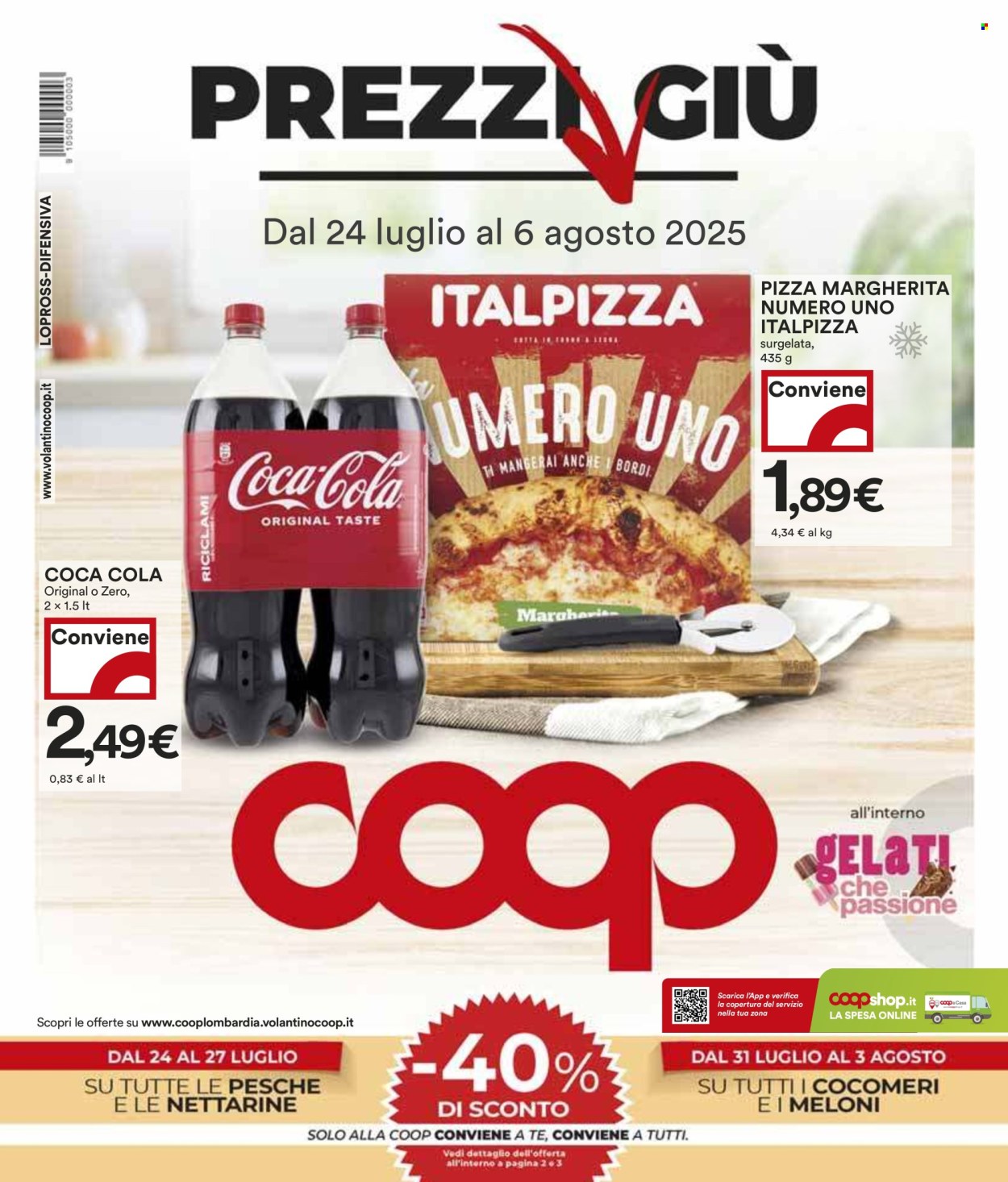 Volantino Coop - 24/7/2025 - 6/8/2025. Pagina 1