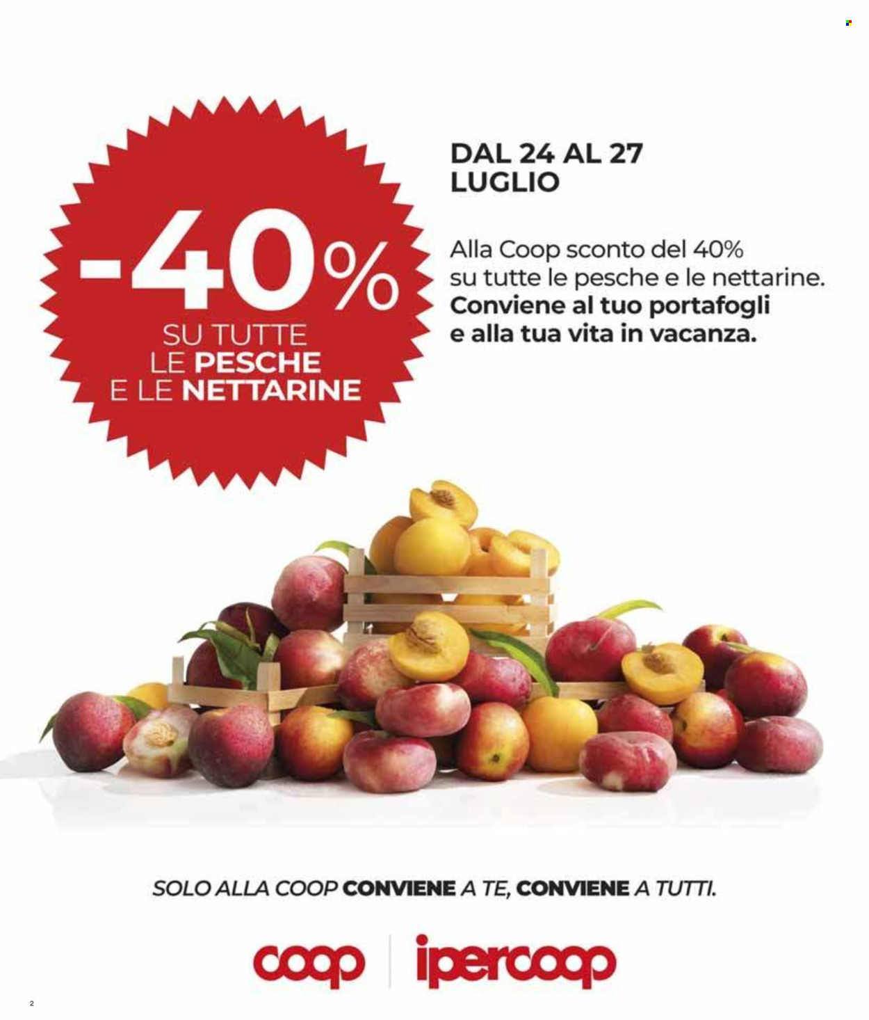 Volantino Coop - 24/7/2025 - 6/8/2025. Pagina 2