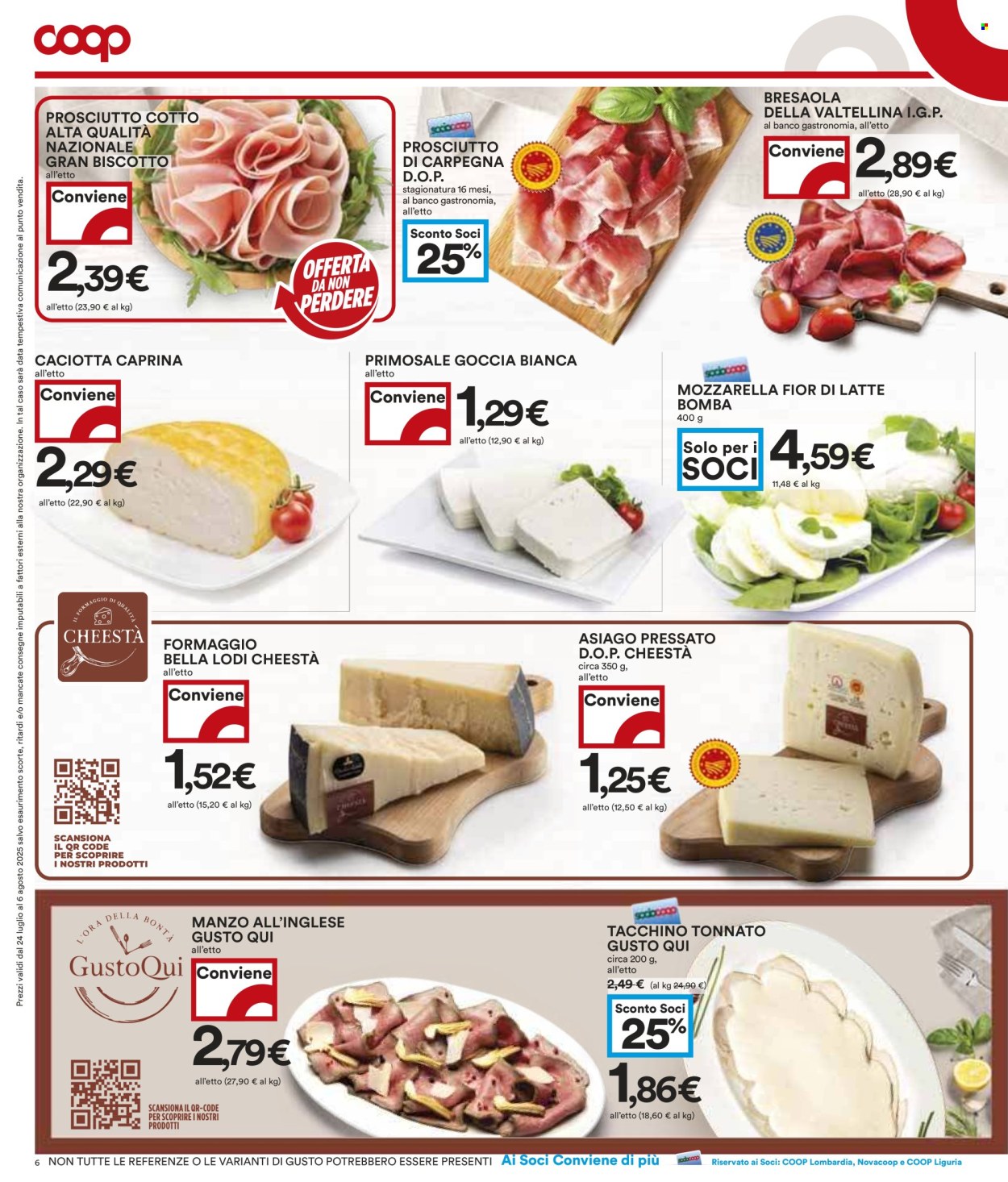 Volantino Coop - 24/7/2025 - 6/8/2025. Pagina 6