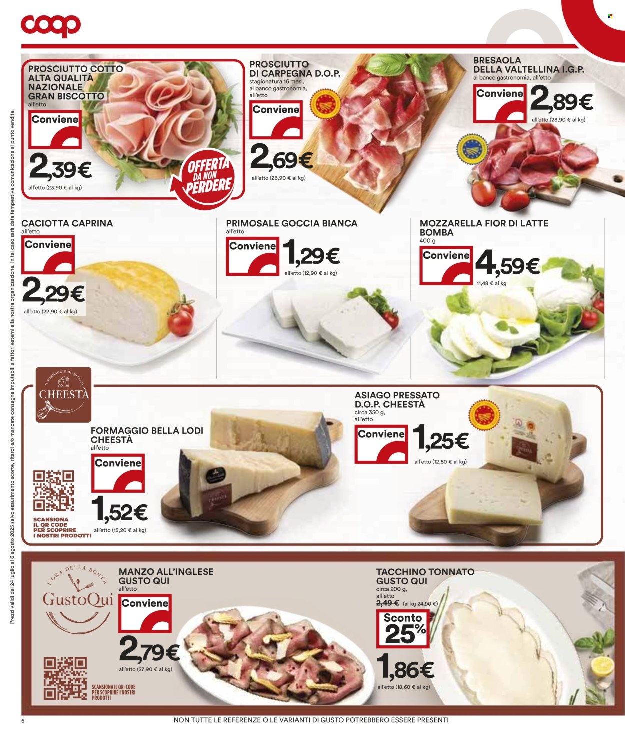 Volantino Coop - 24/7/2025 - 6/8/2025. Pagina 6