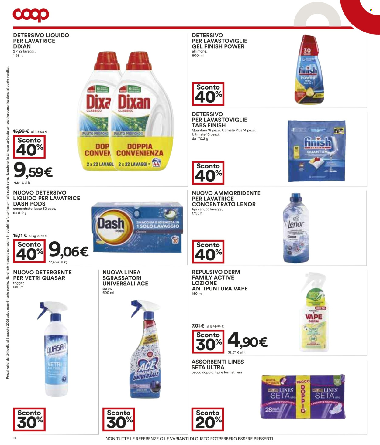 Volantino Coop - 24/7/2025 - 6/8/2025. Pagina 14