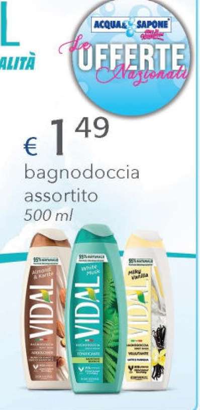 VIDAL bagnodoccia assortito