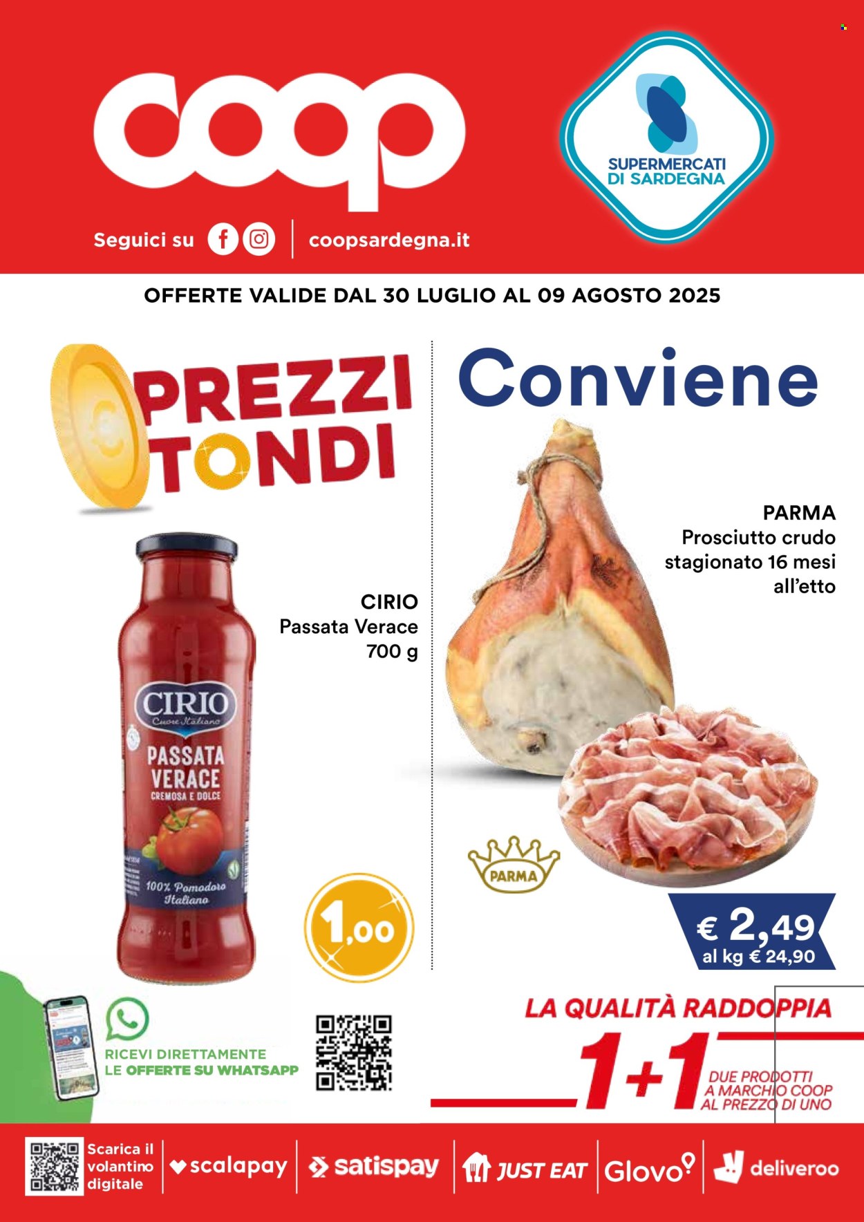 Volantino Coop - 30/7/2025 - 9/8/2025. Pagina 1