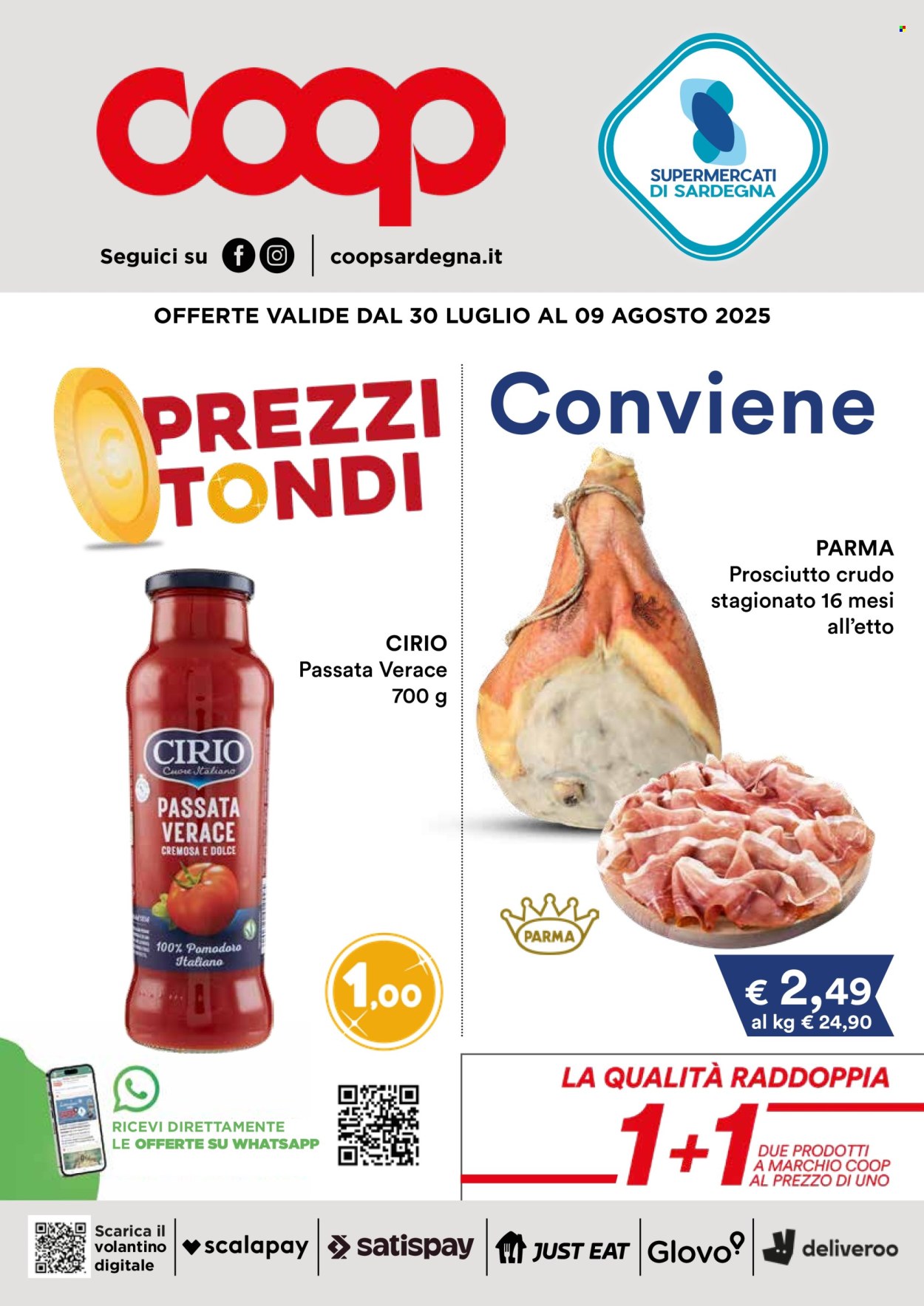 Volantino Coop - 30/7/2025 - 9/8/2025. Pagina 1