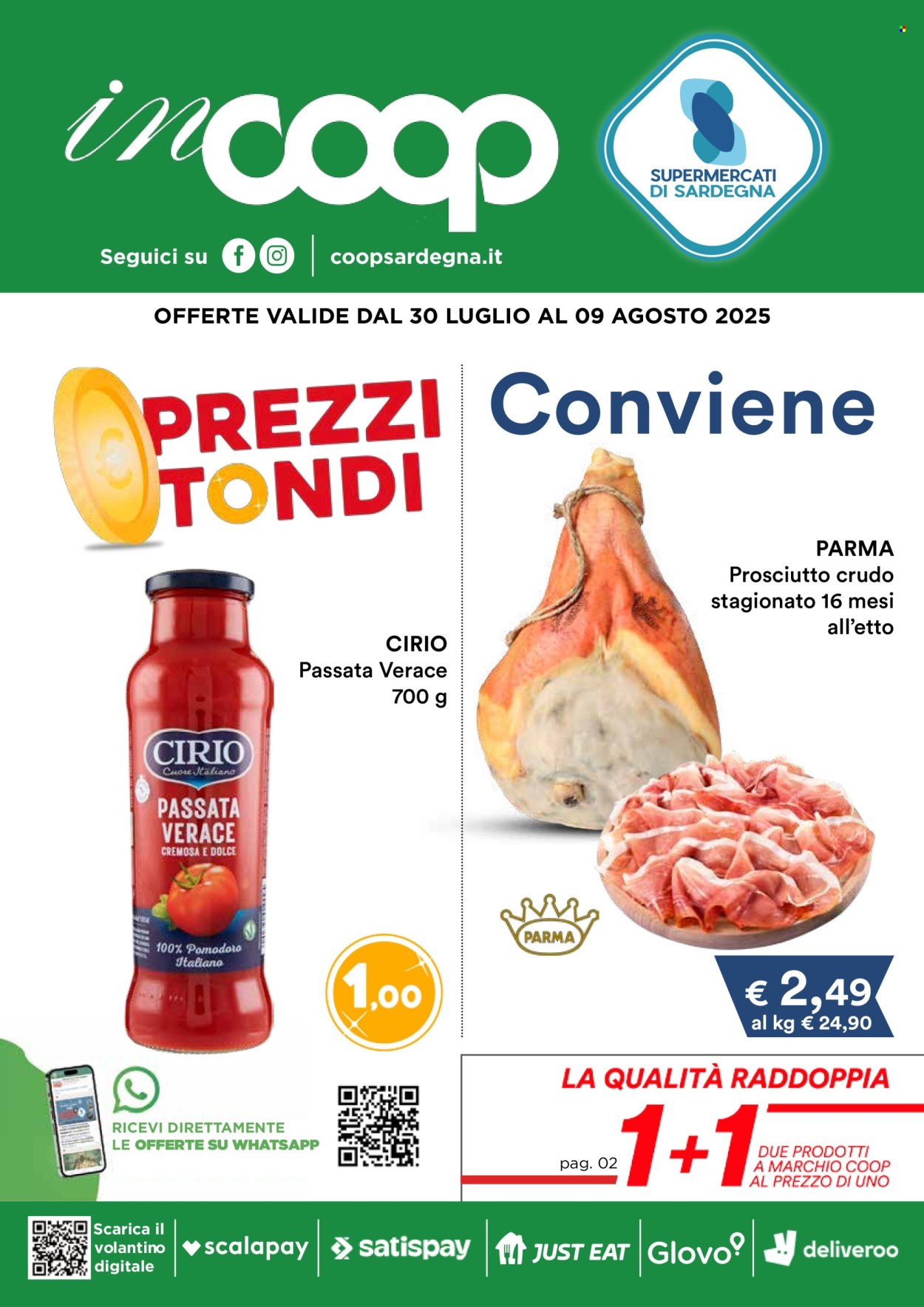 Volantino Coop - 30/7/2025 - 9/8/2025. Pagina 1