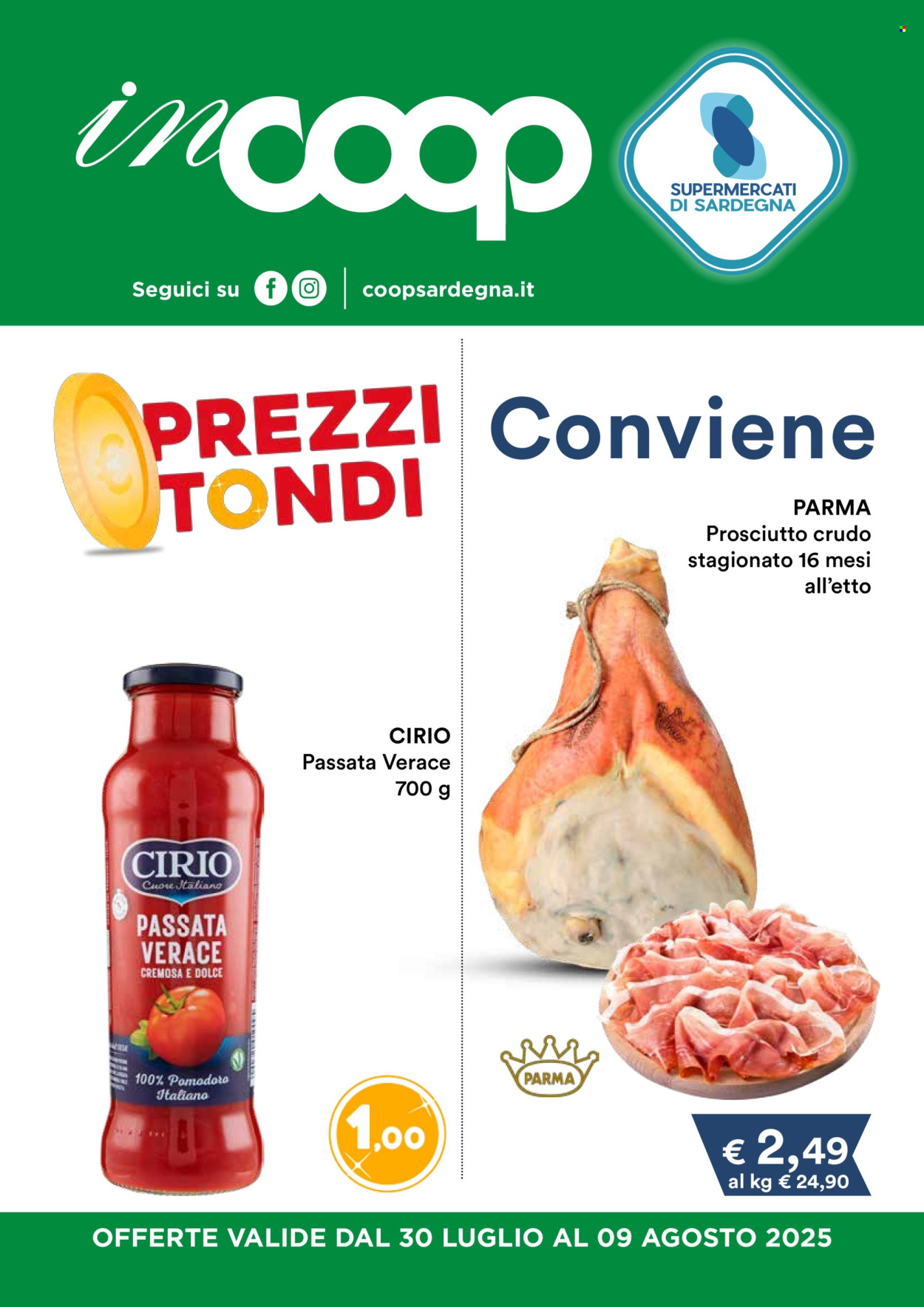 Volantino Coop - 30/7/2025 - 9/8/2025. Pagina 1