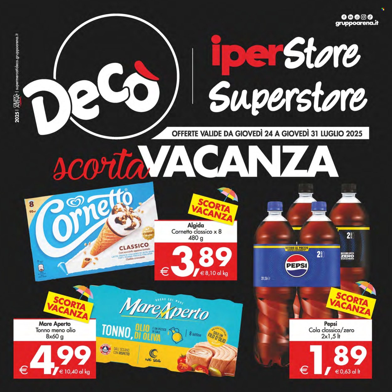 Volantino Deco - 24/7/2025 - 31/7/2025. Pagina 1