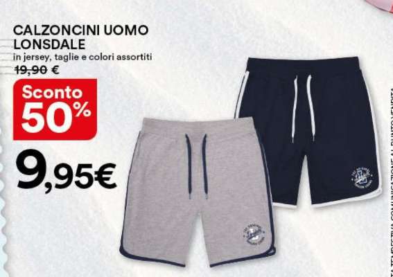 CALZONCINI UOMO LONSDALE